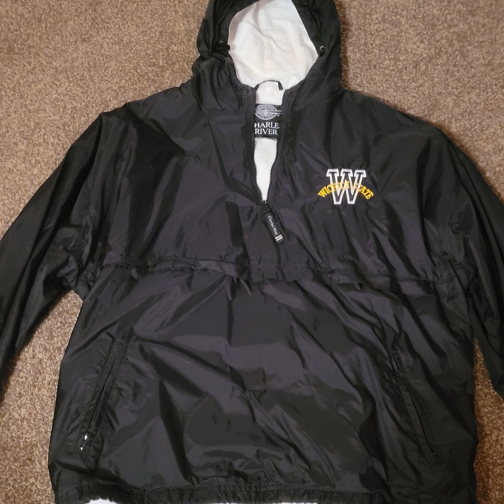 Charles River Apparel Rain Jacket Mens XXLarge Black. Wichita State